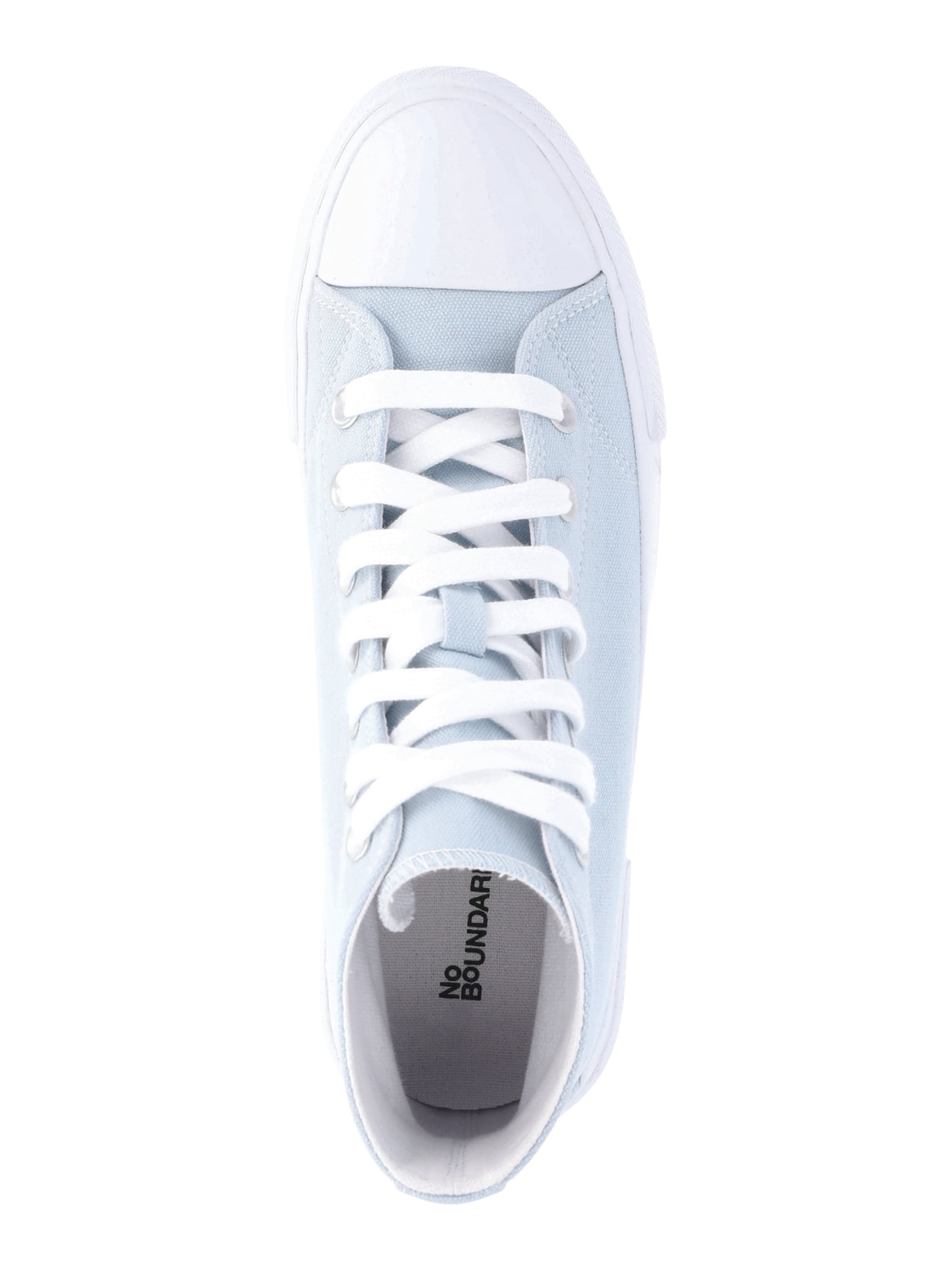 No Boundaries Platform Lace Up Hi Top Sneakers, Women's