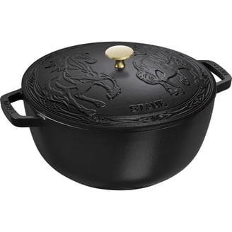 Staub Enamelled Cast Iron 5-qt Tall Cocotte Dutch Oven, Cherry