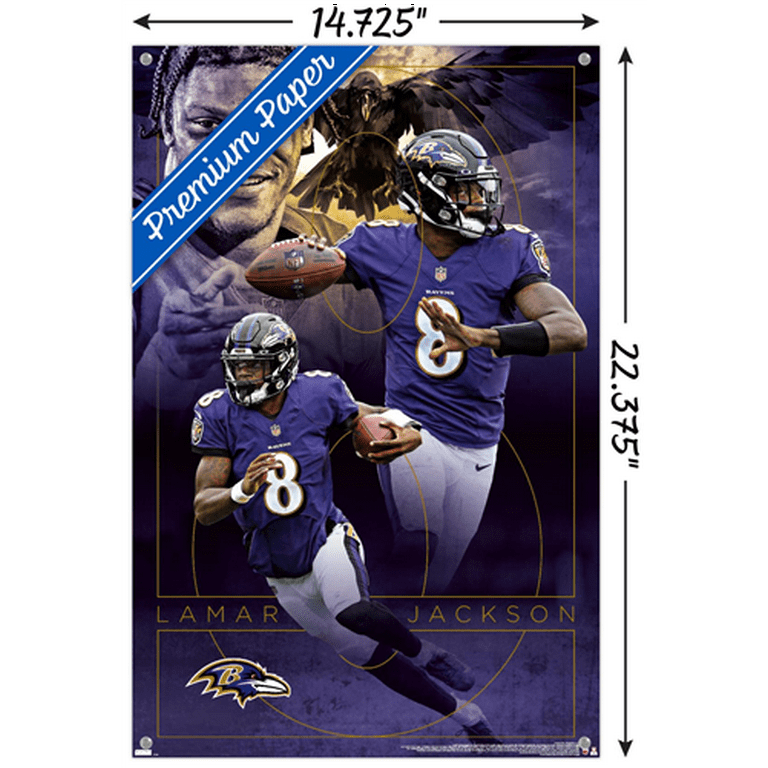 Lamar Jackson Baltimore Ravens Signature Bronze Coin Signature Photo