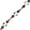 Face Black White Mix, variant on Crystal Lane DIY Glass Ceramic Face Black & White Mix 7" Designer Bead Strand