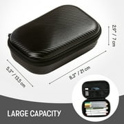 ZIPIT Carbon Storage Box with Inner Divider, Black