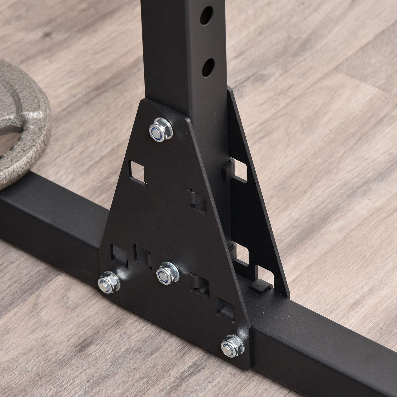 Strength Power Squat Rack Barbell Lifting Pull Up Weight Stand Home Gym