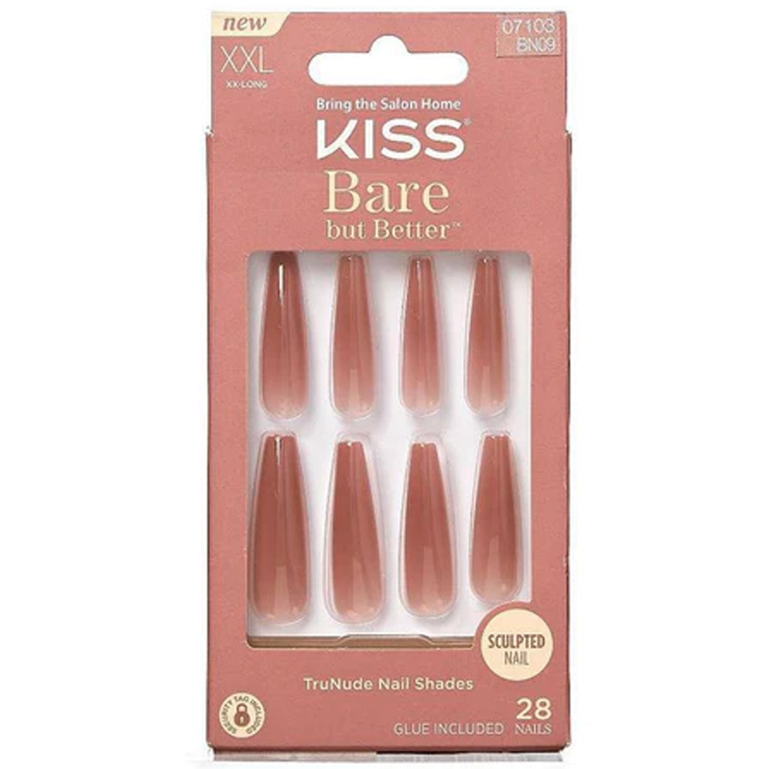 KISS 100 Full Cover Fake Nails Kit, Medium Length - Active Oval - Walmart .com