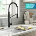 thumbnail image 5 of KRAUS Oletto Touchless Sensor Commercial Pull-Down Single Handle Kitchen Faucet with QuickDock Top Mount Assembly in Matte Black, 5 of 16