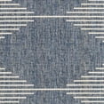 thumbnail image 5 of Mark&Day Outdoor Rugs, 8x10 Okswerd Global Indoor/Outdoor Bright Blue Area Rug, Non Shedding Blue White Carpet for Patio, Porch, Deck, Bedroom, Living Room or Kitchen (7'10" x 10'2"), 5 of 7