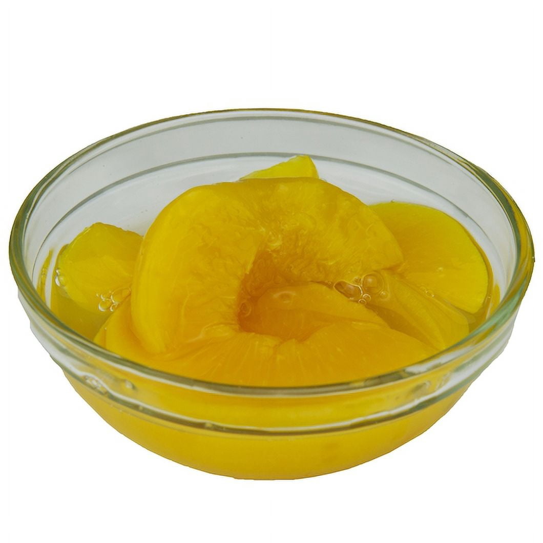 (Price/Case)Del Monte In Pear Juice Sliced Yellow Cling Peaches #10 Can - 6 Per Case