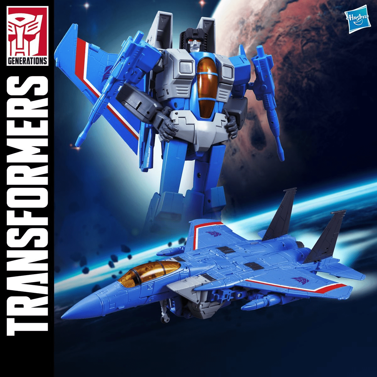 Transformers Masterpiece Collectible Teen Thundercracker Action Figures, Plastic Blue, 12" x 12"