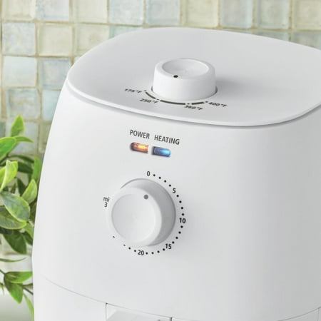 Mainstays 2.2 QT Air Fryer, Arctic White - Automatic Shutoff