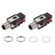 thumbnail image 1 of Uxcell 2pcs 1/4" 6.35mm Jack Estéreo, 50V 3 Pines Hembra PCB, Conectores de Audio para Auriculares y Altavoces, 1 of 6