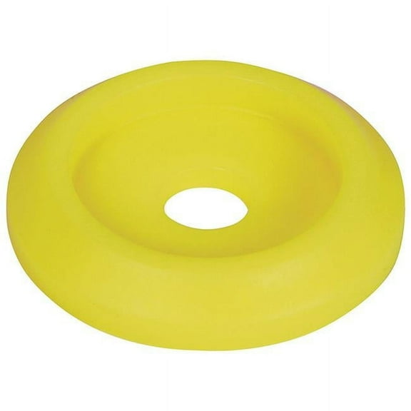 Allstar Performance ALL18853 Plastic Body Bolt Washer, Fluorescent Yellow - Pack of 10
