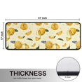 thumbnail image 5 of Kitchen Rugs Sets Of 2,Yellow Lemon Fruit Slices White Pattern Anti Fatigue Kitchen Mat Rugs Non Slip Washable,Decorative Kitchen Floor Mats for Kitchen,Sink,Laundry,17"x47"+17"x47", 5 of 5