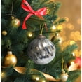 thumbnail image 3 of Set of 4 Silver Mercury Glass Ornaments (3.15 Inch Classic Twist Ball) - Perfect for Christmas Tree, Hanging Holiday Decoration, Gifts & Home Decor, 3 of 6