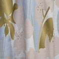 thumbnail image 4 of Designart 'Retro Golden Foliage XV' Mid-Century Modern Curtain Panel, 4 of 5