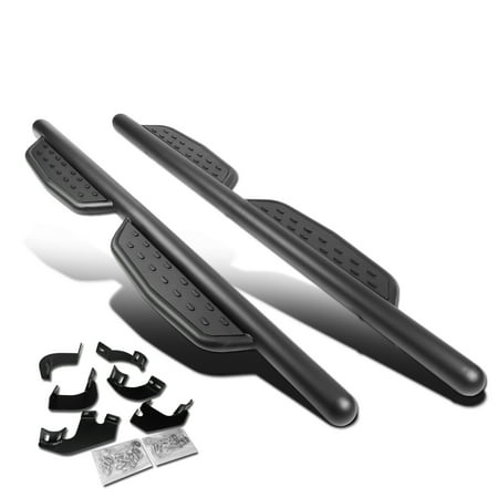 For 05-17 Toyota Tacoma Extended Cab Aluminum 3" Side Nerf Bar Running Board W/Downpipe Step Left+Right 06 07 08 09 10 11 12 13 14 15 16