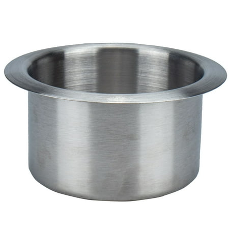

NUOLUX Stainless Steel Cup Holder Simple Practical Refit Cup Holder Self for Motor Homes Car Auto 8.5x5.5cm