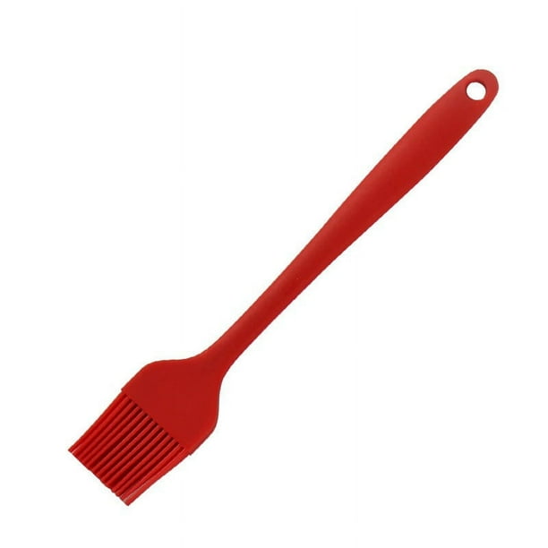 1 Uds. Brochas de silicona para untar, brochas de repostería resistentes al calor, adobos para salsa de mantequilla y aceite para barbacoa (rojo)