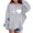 Light Ashy, variant on Ruyang Hoodie for Girls Heartbeat Heart Print Lightweight Long Sleeve Pullover Sweatshirt Toddlers Back to School Clothes