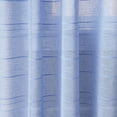 thumbnail image 5 of Mainstays Woven Stripe Sheer Tab Top Curtain, Single Panel, Blue, 50" W x 95" L, 5 of 6