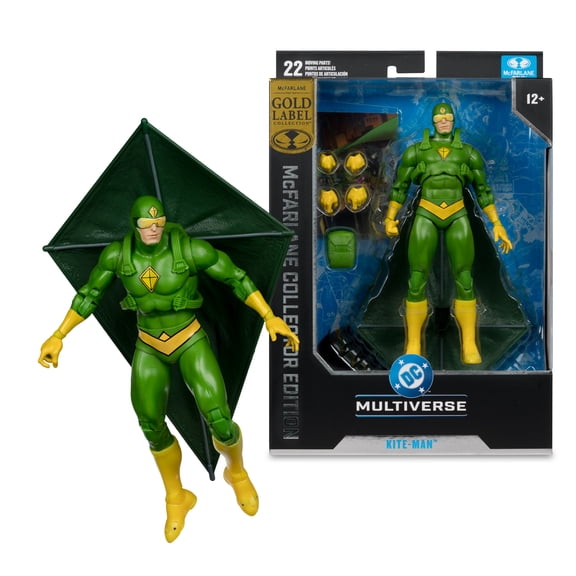 Kite-Man (Batman Rogues) Collector Edition Gold Label 7" Figure - McFarlane Toys