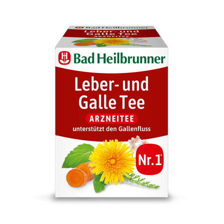 Bad Heilbrunner herbal tea: Liver & Gallbladder -1 box/ 8 tea bags