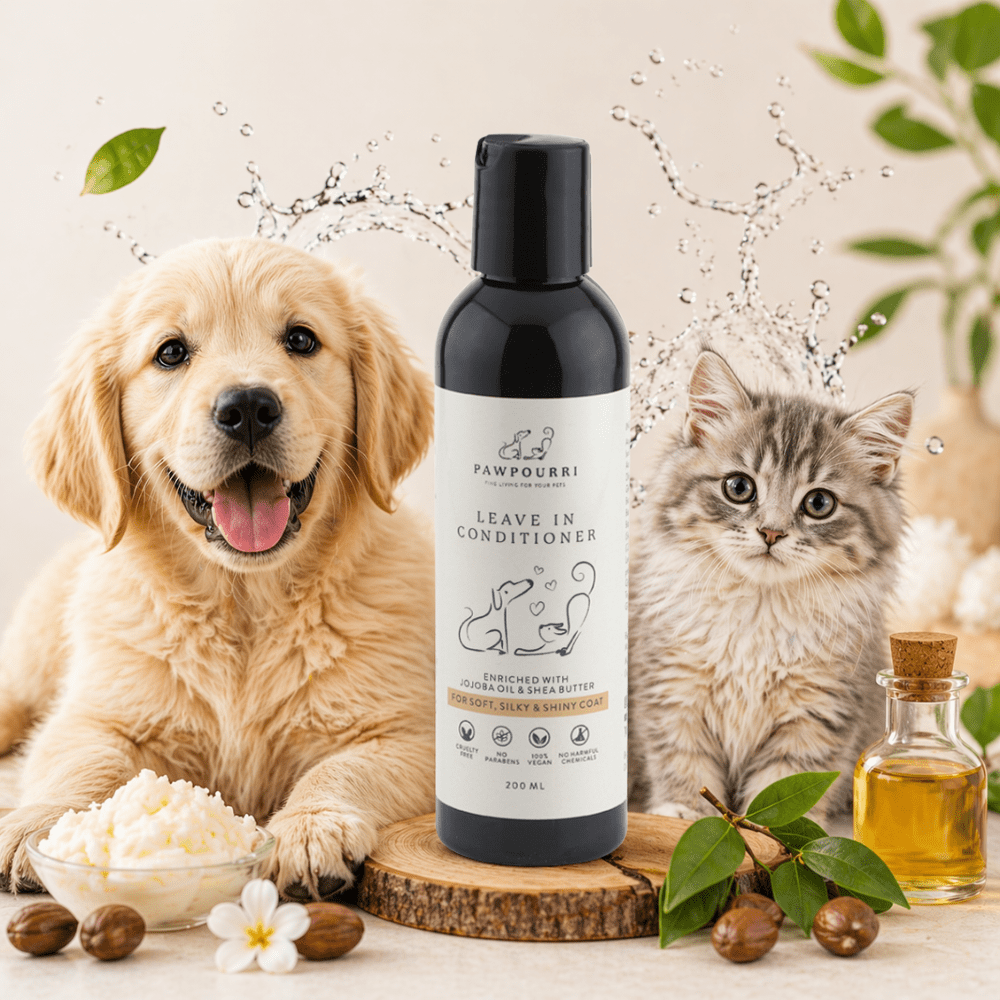 Leave in Dogs Conditioner, Natural Ingredients for Moisturizing & Detangling for Pets – 6.7 fl oz