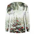 thumbnail image 4 of GA WEIHUA Clearance Sales,Womens Long Sleeve Tops Crewneck Sweatshirt Lightweight Merry Christmas Shirts Retro Santa Tshirt Fall Clothes(White,XX-Large), 4 of 5