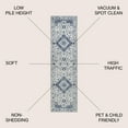 thumbnail image 3 of JONATHAN Y MODERN PERSIAN 2 x 8 Runner Rug, Indhira Ornate Medallion Persian - Blue/Gray, MDP212A-28, 3 of 9