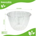 thumbnail image 2 of Compostable 48 oz Clear Round Salad Bowls, 2 of 3
