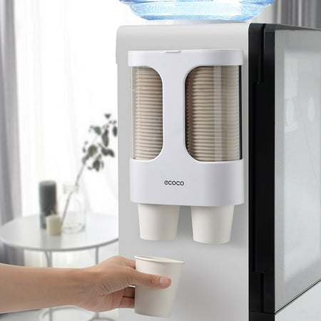 Ecoco Wall Mounted Perforation Free Punch Paper Cup Water Holder Dispenser Storage Organizer For Bathroom Kitchen Cooler Machine Not Included Canada - Wall Mounted Paper Cup Dispenser Bathroom