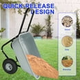 thumbnail image 4 of Olurrisa Dump Cart Wagon, 35L Dump Wheelbarrow, All-Terrain 10" Tires Garden Wagon for Yard, Lawn and Outdoor Use, 4 of 7