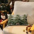 thumbnail image 2 of Heduofu Set of 2 12x20 Inch Vintage Pine Tree Christmas Decorations Outdoor Xmas Winter Holiday Decorative Lumbar Throw Pillow Case for Living Room Couch Home Decor 12x20inch, 2 of 8