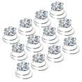 thumbnail image 1 of Spiral Hair Clips for Women with Durable Alloy and Rhinestone Silver Color 1.4cm Diameter 0.75cm, 1 of 8