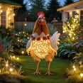 thumbnail image 2 of asddcavvf Christmas Animal Outdoor Garden Chicken Ground Plug Decoration Outdoor Christmas Animal Ground Plug 2D Small Garden Flags for outside with Sign Language Garden Label Outdoor Metal Cards for, 2 of 4