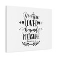 thumbnail image 5 of Scripture Canvas Loved Beyond Measure Romans 8:38-39 Christian Wall Art Bible Verse Print Ready to Hang, 5 of 15