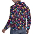 thumbnail image 6 of Salouo Skull rainbow color mushroom Pattern Men's Fall Hoodie Sweatshirt,Sport Hoodie with Pockets for Men Pullover Casual Hooded Sweatshirt-XX-Large, 6 of 7