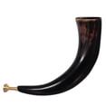 thumbnail image 1 of Cuerno vikingo: cuerno de buey natural para cosplay, accesorios para fiestas de Halloween y celebraciones al aire libre., 1 of 6