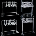 thumbnail image 6 of 8Pcs Hangers Creative Earring Display Clear Acrylic Organizer Stand Showcase Ear Stud Hanger Shape Tabletop Jewelry Storage Rack Green, 6 of 6
