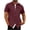 Wine, variant on Men's Casual Button Down Shirt Short Sleeve Beach Shirt Summer Business Shirts Slim Fit Holiday Shirts