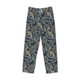 thumbnail image 6 of Uemuo Indian Paisley 2 Pattern Men's Wide Leg Palazzo Lounge Pants with Pockets Light Weight Loose Comfy Casual Pajama Pants-XX-Large, 6 of 9
