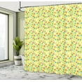 thumbnail image 4 of Ambesonne Polka Dot Shower Curtain, Fashion Colorful Circle, 69"Wx75"L, Pastel Yellow and Pink, 4 of 4