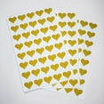 thumbnail image 3 of Heart Gold Sticker Glitter Envelopes Seal - Decorative Labels for Stationery, Paperwork and Arts - Permanent Adhesive Color Coding Labels - 400 Pack by Royal Green, 3 of 6