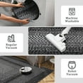 thumbnail image 6 of Garvee 4'x6' Printed Braided Rugs Farmhouse Bordered Carpet, Machine Washable Indoor Area Rug Non-Slip Low Pile Rugs for Living Room Bedroom Home Decor, Black, 6 of 9