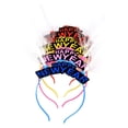 thumbnail image 1 of Minkissy 4Pcs Glowing Fiber Headband Hoops For New Year Party Hair Accessories Plastic Random Color 18X4.7In, 1 of 6