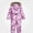 Pink, variant on Teylalorva Girls Snowsuit (2-10) Waterproof Snow-Proof Windproof Hooded Long-Sleeve Ski Suit Set White