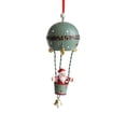 thumbnail image 2 of Xihbxyly Globo Aerostático Navideño de Hierro, Diseño Vintage de Hierro, Rojo, Blanco y Verde Militar, Decoración Duradera, Perfecto para Árbol de Navidad, Adornos Navideños, Tamaño 16,5 X 5,5 X 5,5, 2 of 6