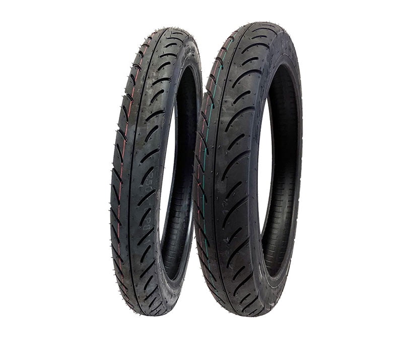 Motorcycle Tire Set Front 2.5016 and Rear 2.7516 (P83)