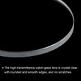 thumbnail image 5 of Uxcell 2pcs 45mmx2mm High Transmittance Watch Crystal Lens Glass Round Flat Mineral, 5 of 6