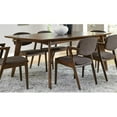 thumbnail image 2 of 5 Piece Mid Century Modern Dining Table and 4-Chair Set in Dark Walnut, 2 of 6