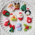 thumbnail image 6 of 30PCS DIY Resin Cellphone Decor Hair Clip Ornament Snowman Deer Mistletoe Christmas Embellishment Santa Clause Flat Back Cabochon MIXED COLOR, 6 of 8