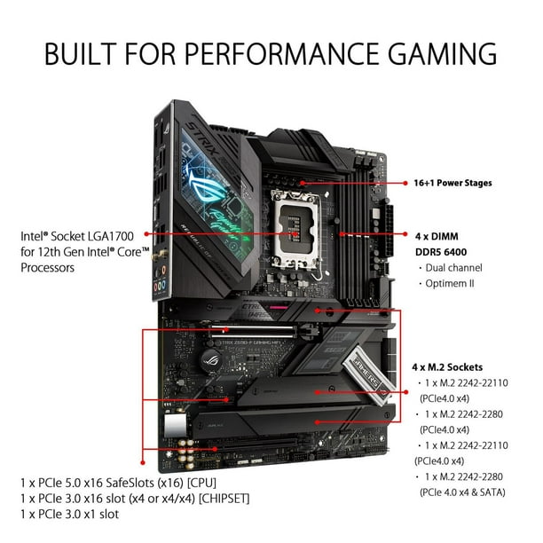 ASUS ROG Strix Z690-F Gaming WiFi 6E LGA 1700 Intel 12th Gen ATX
